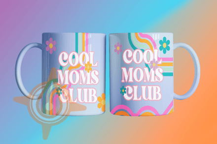 Cool Moms Club - Plantilla de Tazas