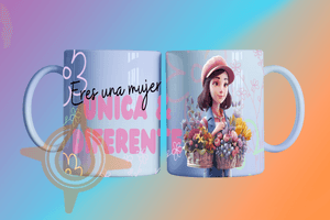 Unica y Diferente - Plantilla de Tazas