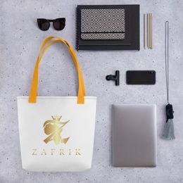 Zafrik Tote Bag Gold logo