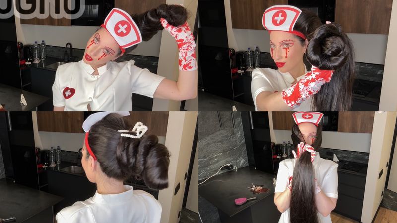 The Bloody Nurse. Buns 🎃 13 minutes 