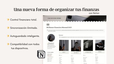 Planner Financiero Mensual en Notion
