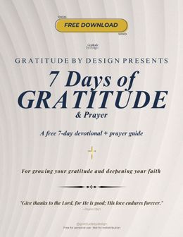 7-Day Gratitude Prayer Guide - Free Christian Devotional PDF