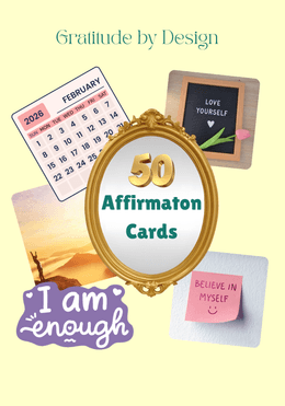 50 Affirmation Cards Printable Bundle
