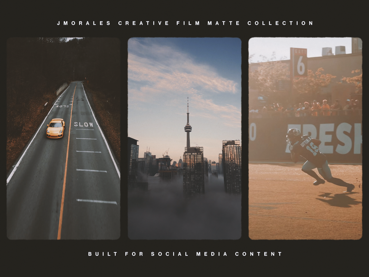 FILM MATTES + GRAIN FOR SOCIAL MEDIA CONTENT