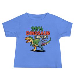 99% Dinosaur Expert - Baby Staple Tee | Bella + Canvas 3001B