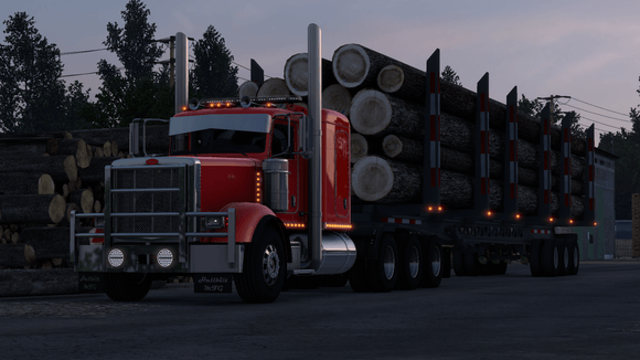 Heavy logging trailer