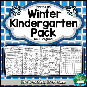 Winter Kindergarten Pack, Print &amp; Go