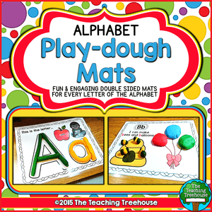 Alphabet Letters Play Dough Mats