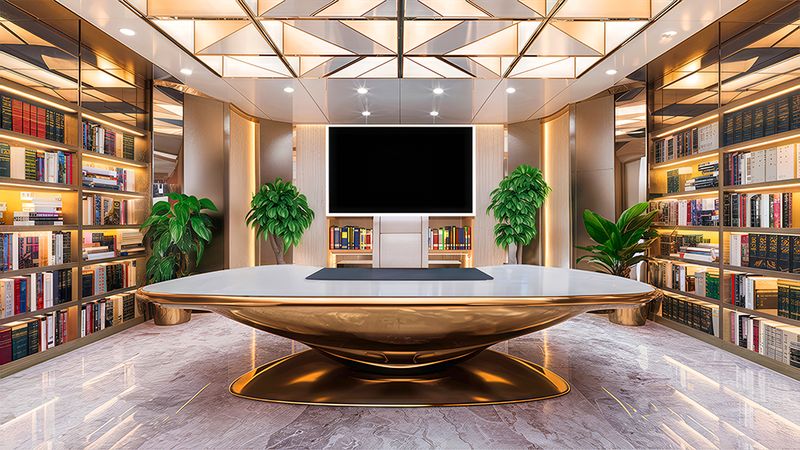  3D Virtual Set - Boss Office 11