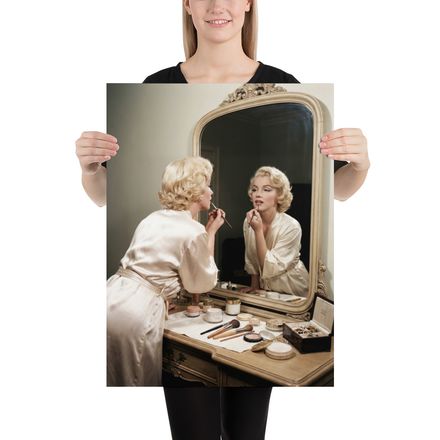 Timeless Glamour: Marilyn at Her Vanity