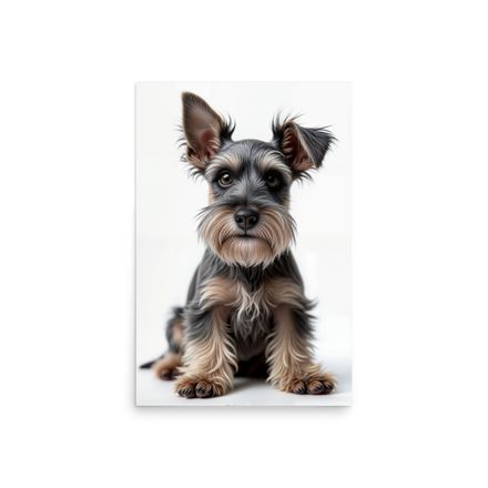 The Young Scholar: Puppy Portrait