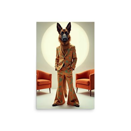 Suit and Snout: The Dapper Shepherd