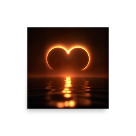 Cosmic Embrace: The Heart of the Eclipse