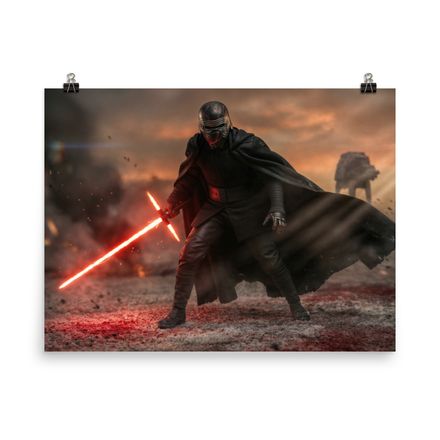 The Dark Side&#x27;s Fury: Kylo Ren in Action