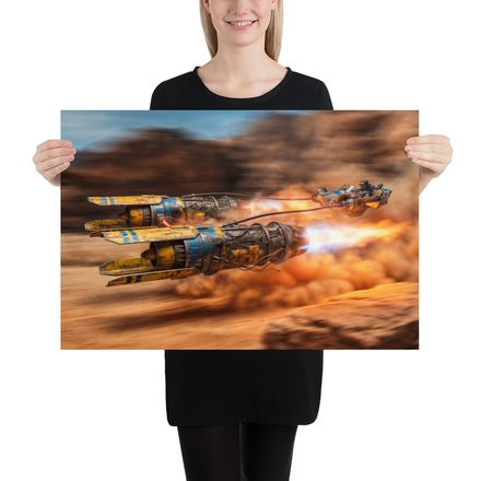 Speeder Race: Anakin Skywalker on the Desert Floor