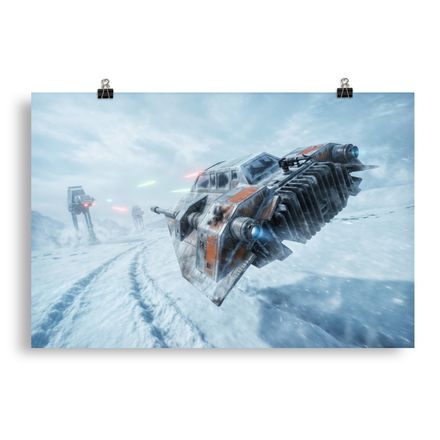 Hyperrealistic T-47 Snowspeeder Render