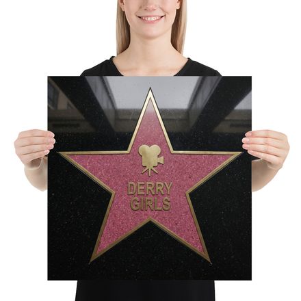 Derry Girls Hollywood Star Tribute Artwork