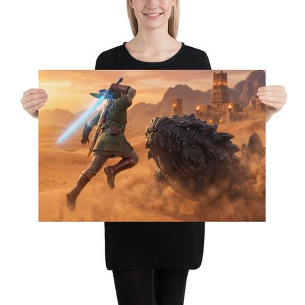 Hero&#x27;s Stand: Desert Duel at Sunset