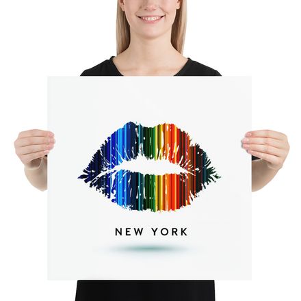 The Kiss of the City: Rainbow Lips of New York