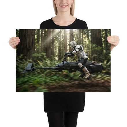 Imperial Scout Trooper on a 74-Z Speeder Bike