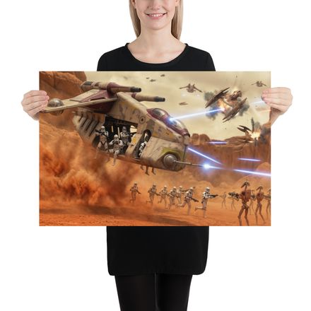 Geonosis Arena: Clone Wars Battle Scene