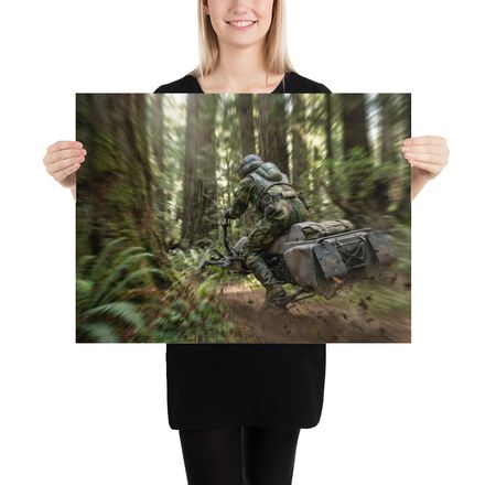 “Rebel Scout Speeder Bike Chase – Endor Forest Run”