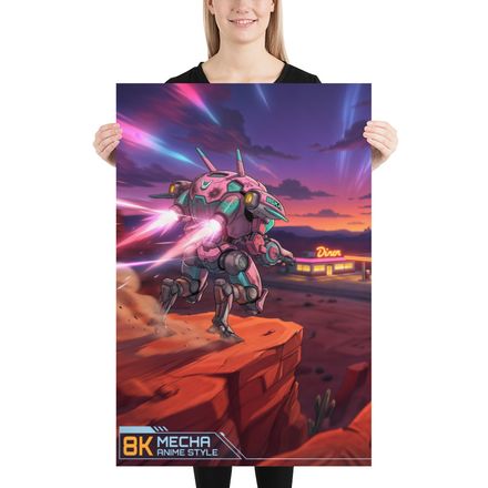 D.Va: Route 66 Wasteland Pursuit (Anime Style)