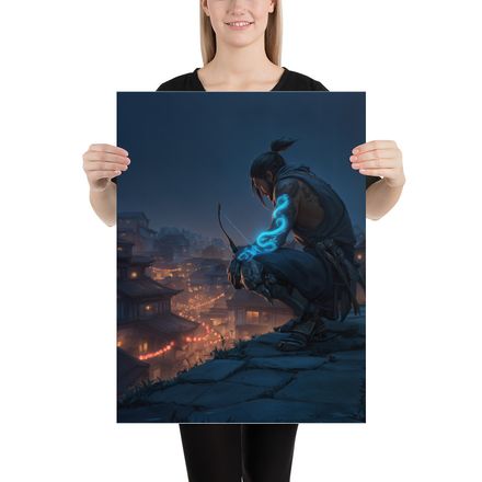 Silent Assassin: Hanzo&#x27;s Rooftop Vigil