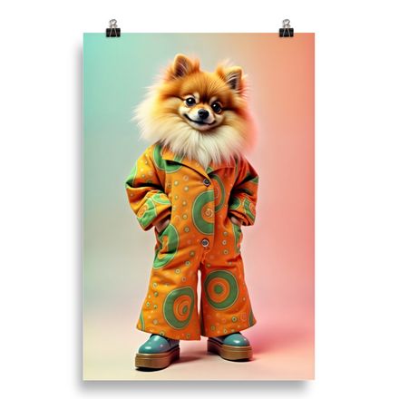 Swirl Power: The Groovy Pomeranian
