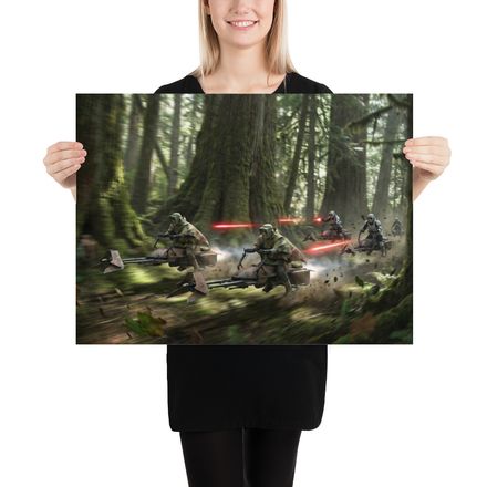 Forest Ambush: Speeder Bike Escape