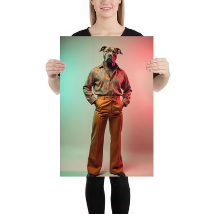 Smooth Strutter: The Disco Pitbull