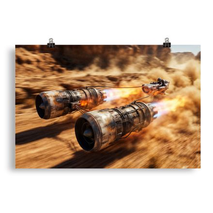 Tatooine Dust Storm: Anakin Skywalker&#x27;s Split-X Podracer