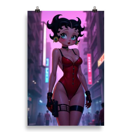 Neo-Noir Doll: Cyberpunk Betty