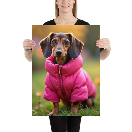 A Dapper Dachshund: Pink Puffer Puppy