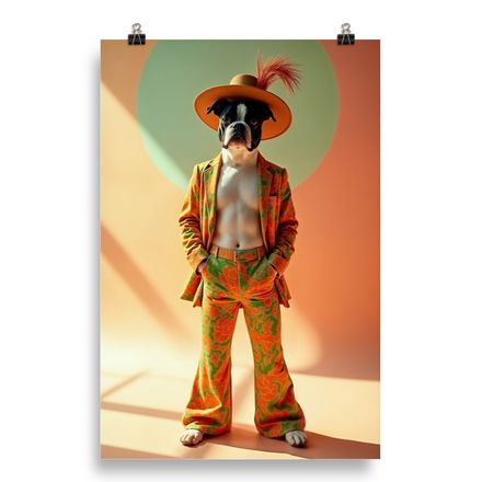 Fido&#x27;s Flair: The Funky Boston Terrier