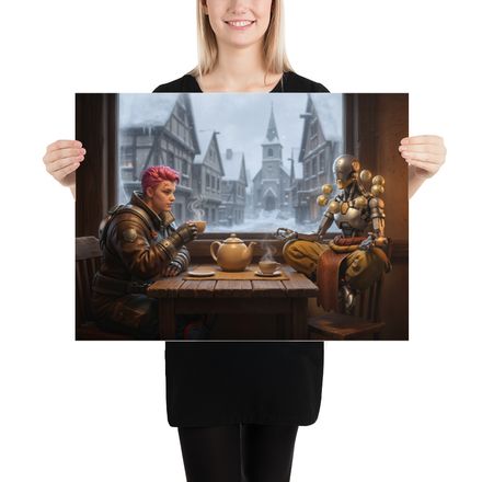 Cozy Respite: Zarya and Zenyatta&#x27;s Winter Tea