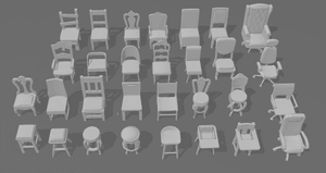 Miniaturas - The Sims - Sillas