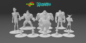 Miniaturas - Space Jam Team Monstars