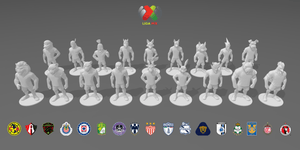 Miniaturas - Liga Mx Mascotas de Equipos