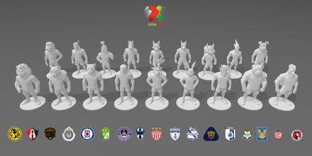 Miniaturas - Liga Mx Mascotas de Equipos