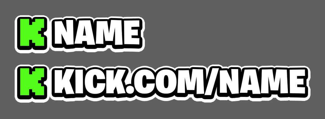 Socials Overlay Template! (Kick)