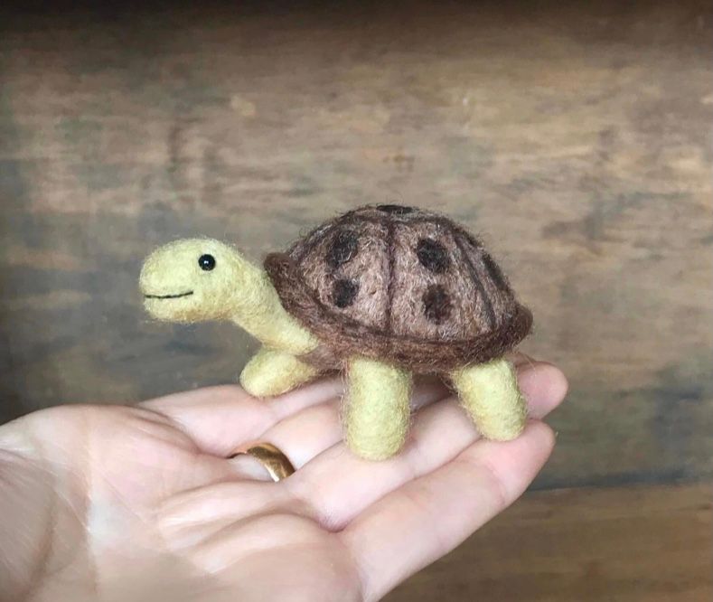 Tiny Tortoise - Needle Felting Pattern PDF