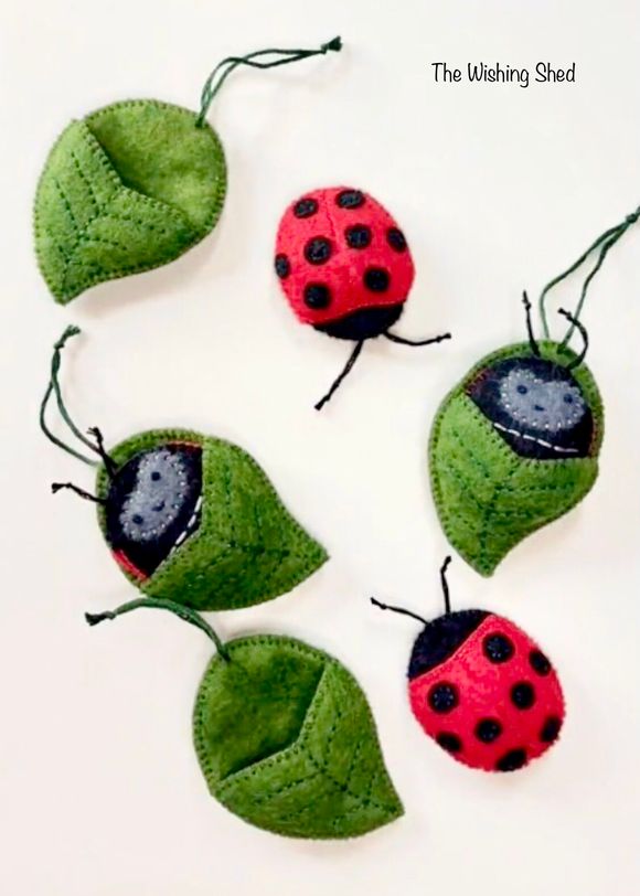 Ladybug - In Leaf Bed - Easy Insect Ladybird Sewing Pattern PDF - Tutorial 