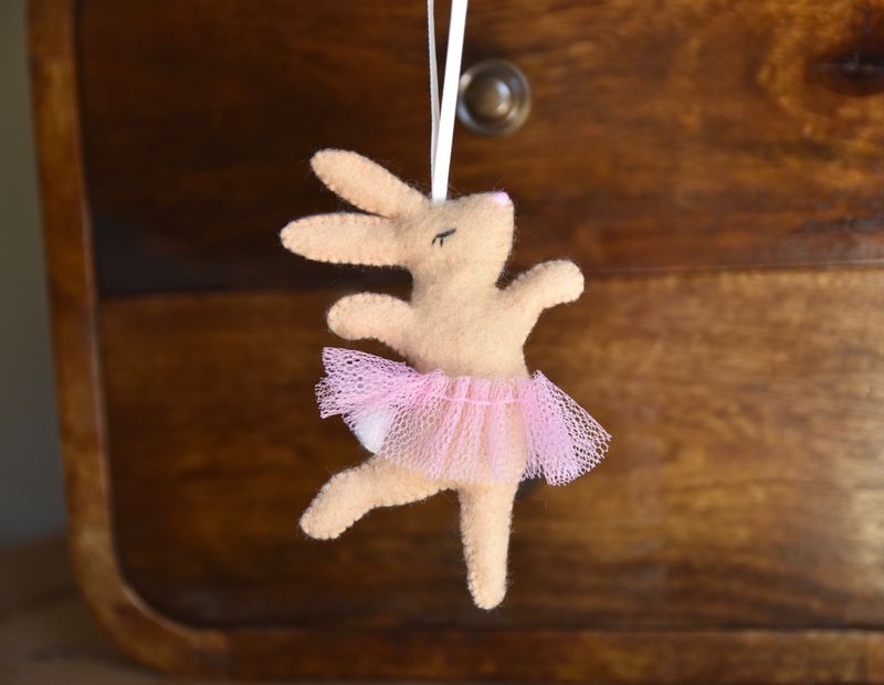 Ballerina Bunny Felt Sewing Pattern 