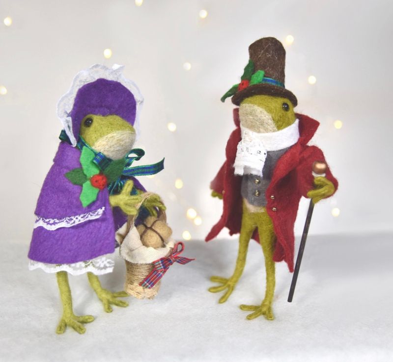 Prairie Girl Outfit For Beanz The Frog Doll - Sewing Pattern PDF Tutorial - The Wishing Shed