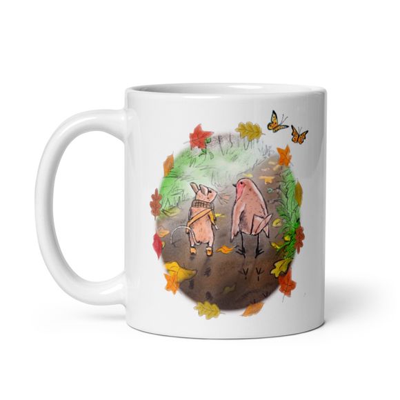 &#x27;A New Path&#x27; - Coloured Version - Ceramic Mug - Robin&#x27;s Gift