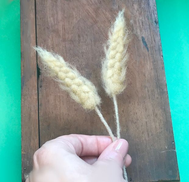 Free Pattern - Needle Felted Wheat