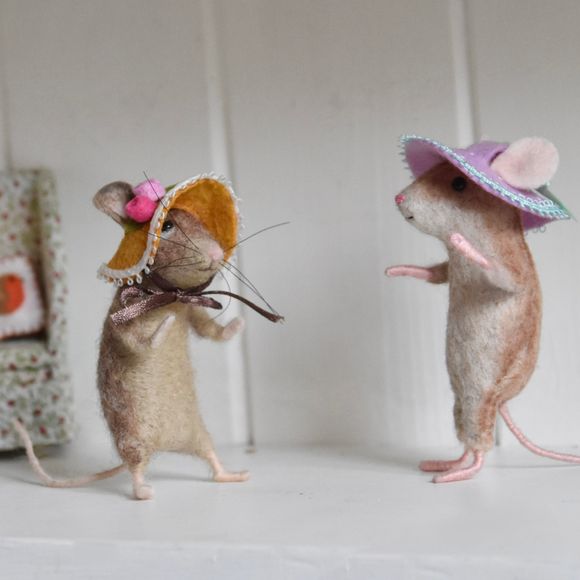 No-sew hat/bonnet template for mice - Free template 