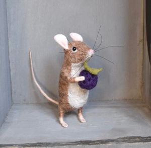 Blackberry Field Mouse - Needle Felting Pattern PDF
