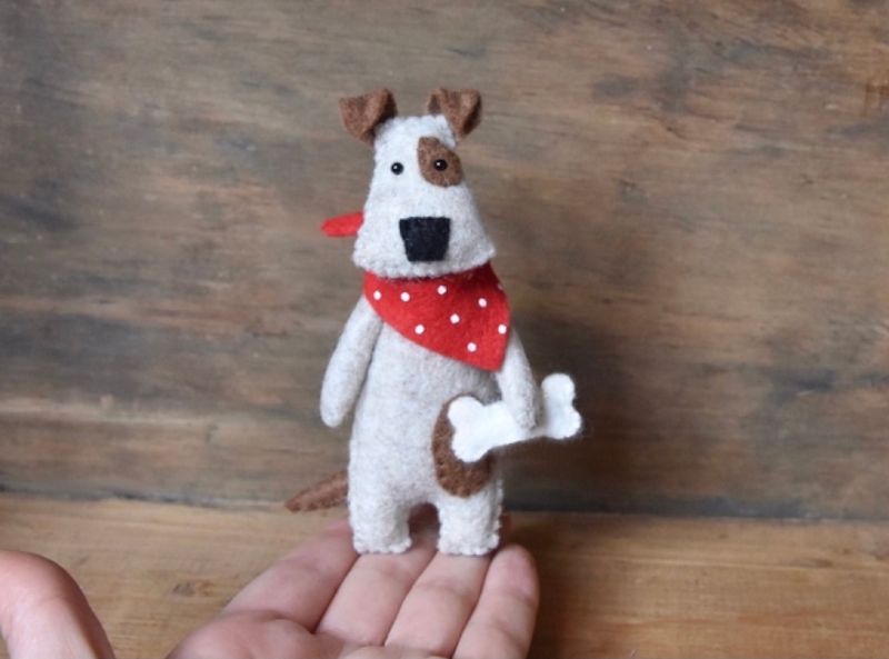 Chips The Dog - Puppy - Sewing Pattern PDF Tutorial - The Wishing Shed